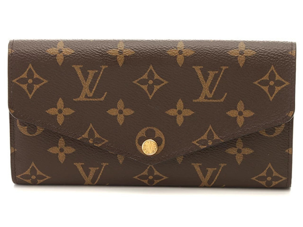 LOUIS VUITTON Portefeuille Sarah Long Wallet Damier Azur White